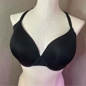 Black Bra Victoria’s Secret uplift semi Demi 36DDD underwire lightly lined